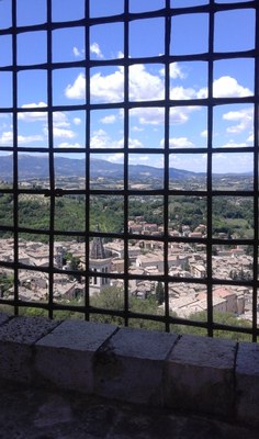 Spoleto, veduta dalla Rocca Albornoz