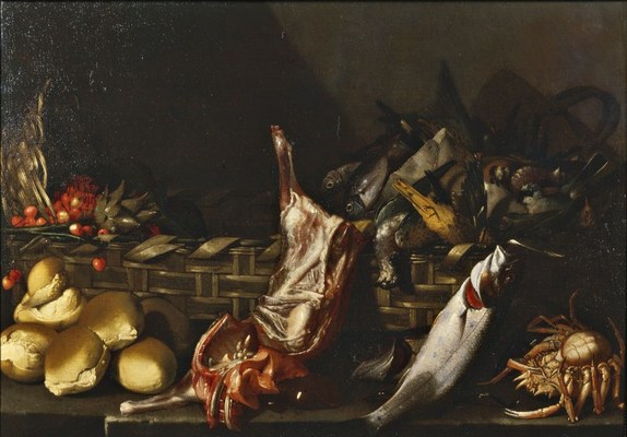 Giovan Battista Ruoppolo (Napoli 1629-1693), Interno di dispensa
