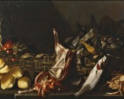 Giovan Battista Ruoppolo (Napoli 1629-1693), Interno di dispensa