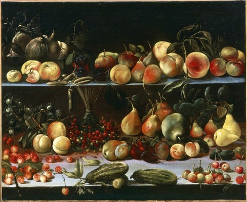 Pietro Paolo Bonzi (Cortona 1576 ca.-Roma 1636), Frutta e ortaggi