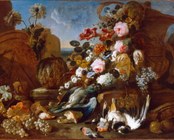 Franz Werner von Tamm (Amburgo 1654-Vienna 1724), Fiori, frutta e selvaggina