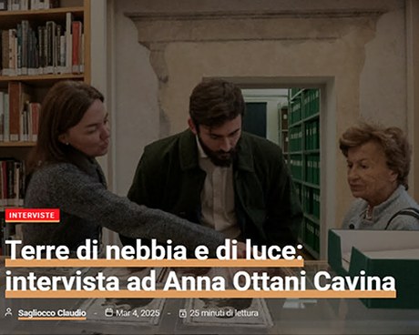 Condividiamo la bella intervista di Claudio Sagliocco su "Storia dell'arte in tempo reale". Da leggere tutta d'un fiato!