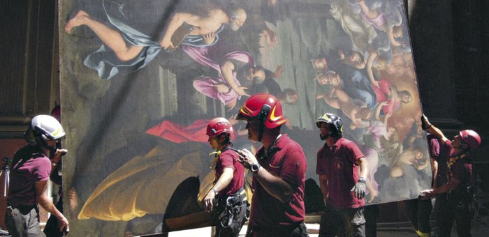 Intervento pompieri su quadro Reni a Pieve di Cento