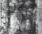 Anonimo bolognese sec. XV (Benedetto Boccadilupo?), San Pietro e San Paolo, affresco già nella Basilica di San Francesco, Bologna, distrutto nel 1944