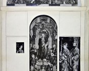 Cosmè Tura, Polittico Roverella, 1470-1474, già nella Chiesa di San Giorgio fuori le Mura a Ferrara, parzialmente distrutto nel 1709 e poi smembrato