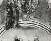 Angelo e Bartolomeo degli Erri, La Madonna intercede per l'umanità in presenza di San Domenico e San Francesco d'Assisi, 1470 ca., collezione privata