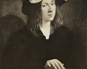 Bartolomeo Veneto, sec. XVI, Ritratto di giovane con una sfera, già a New York, mercato antiquario