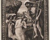 Bottega di Sandro Botticelli, Battesimo di Cristo, 1490-1499, già a Milano, Collezione Bagnarelli
