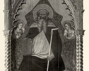 Niccolò di Pietro Gerini, Sant'Antonio Abate in trono e angeli, 1371-1380, Boston, Isabella Stewart Gardner Museum