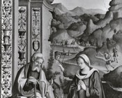Marco Palmezzano, Natività di Gesù, scomparto centrale del Trittico per la Confraternita di san Domenico, Milano, Pinacoteca Nazionale di Brera