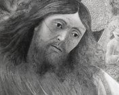 Melozzo da Forlì, Volto di Cristo, particolare dall’Ascensione, Roma, Palazzo del Quirinale