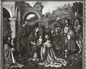 Giovanni Battista Bertucci, Adorazione dei Re Magi, già Berlino, Kaiser Friedrich Museum