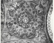 Melozzo da Forlì e Marco Palmezzano, Profeti e angeli, Forlì, chiesa di San Biagio, cupola della cappella Feo distrutta nel 1944