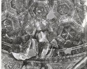 Melozzo da Forlì e Marco Palmezzano, Profeta, particolare della cupola,  Forlì, chiesa di San Biagio, cappella Feo distrutta nel 1944