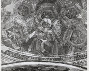 Melozzo da Forlì e Marco Palmezzano, Profeta, particolare della cupola,  Forlì, chiesa di San Biagio, cappella Feo distrutta nel 1944