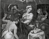 Anonimo bolognese sec. XVI, Adorazione dei pastori, 1500-1549, Collezione privata