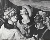 Maestro del Sant'Eustachio Figdor, Martirio di san Sebastiano, particolare, Collezione privata